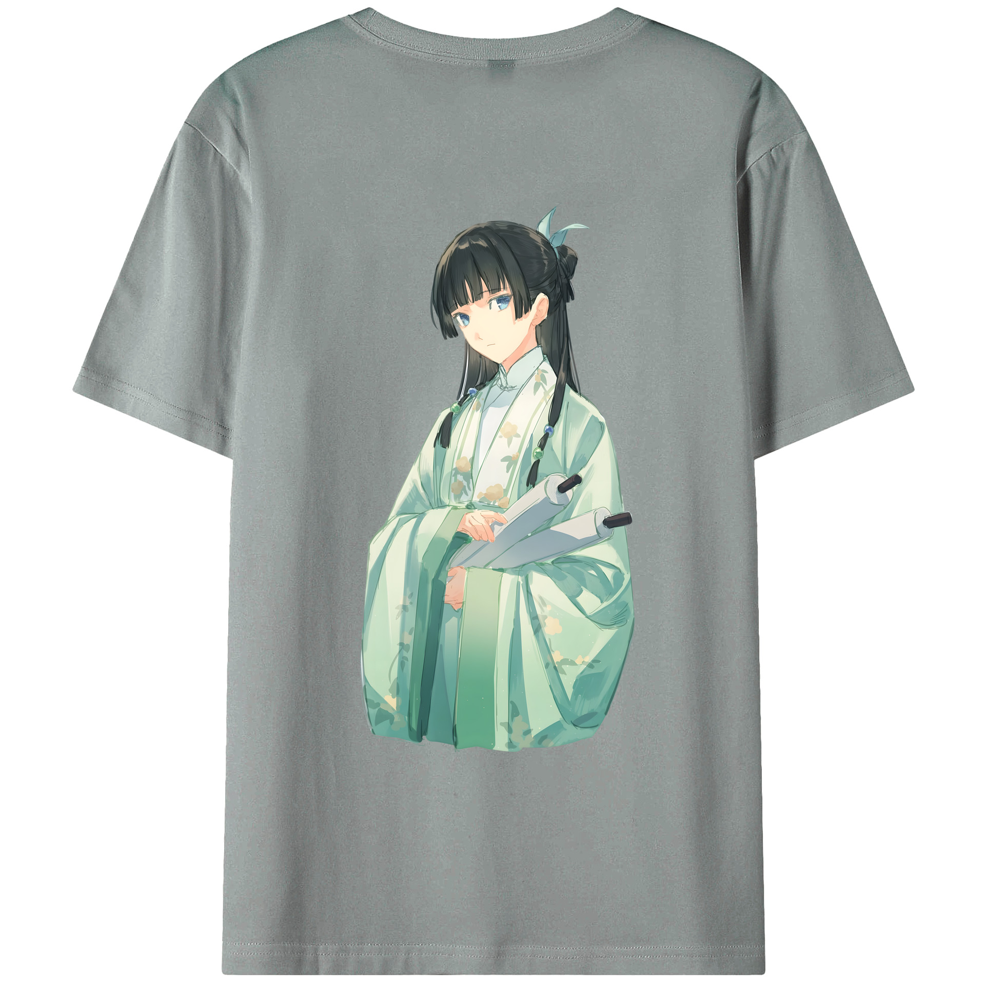 （画像用） 薬屋のひとりごと The Apothecary Diaries 綿100％ メンズ半袖Tシャツ（バックプリント） 通気性